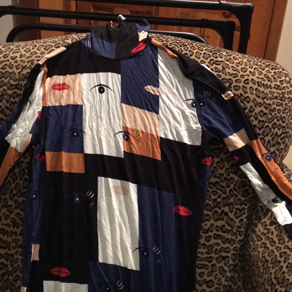 Long Sleeve Multi Color Top